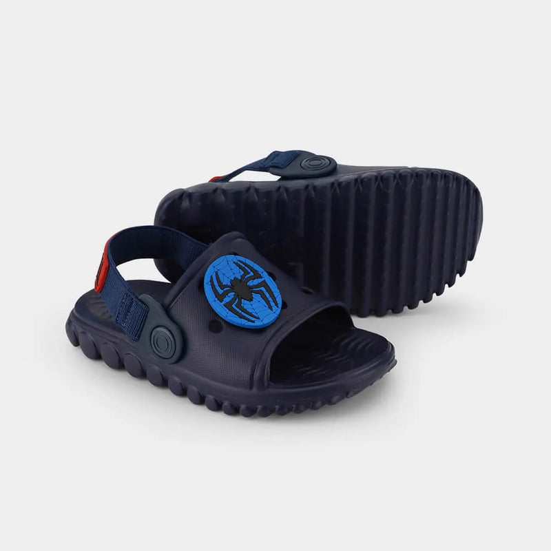 Chinelo Infantil Bibi Sun Slide Azul de Aranha