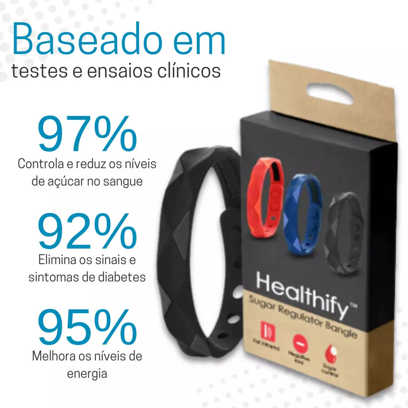 Pulseira Reguladora de Açúcar Healthify™  -  Promoção Especial 🎁 FRETE GRÁTIS + BRINDE 🎁