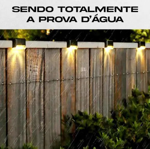 Led solar para jardim