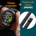 Relógio Acelerador + Pulseira de Couro de Brinde