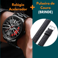 Relógio Acelerador + Pulseira de Couro de Brinde