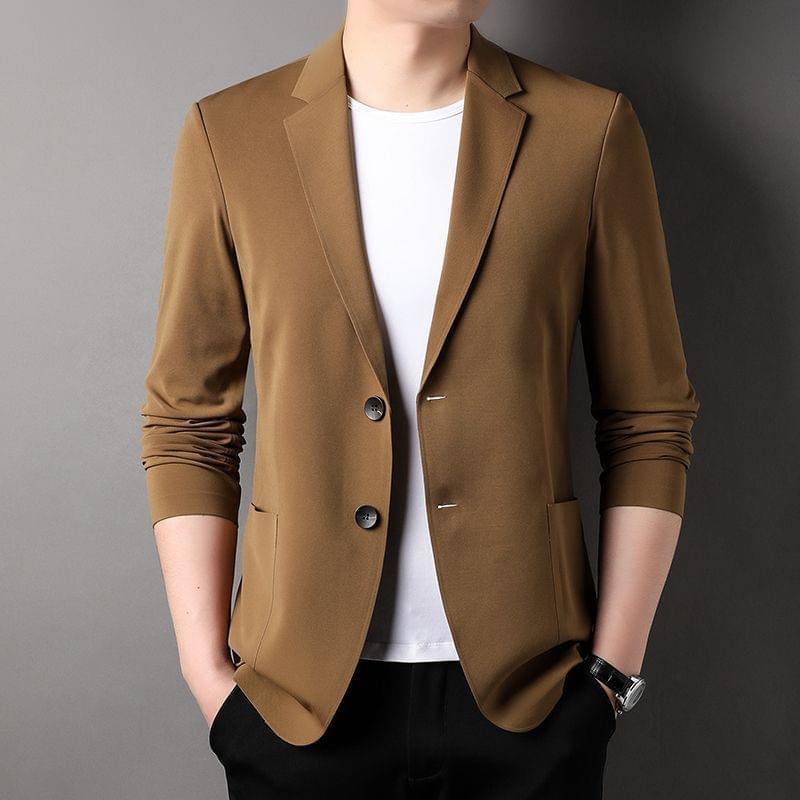 Blazer Casual Italian MAX™ em Seda Gelo / Elegância e Imponência Sem Largar Mão do Conforto!