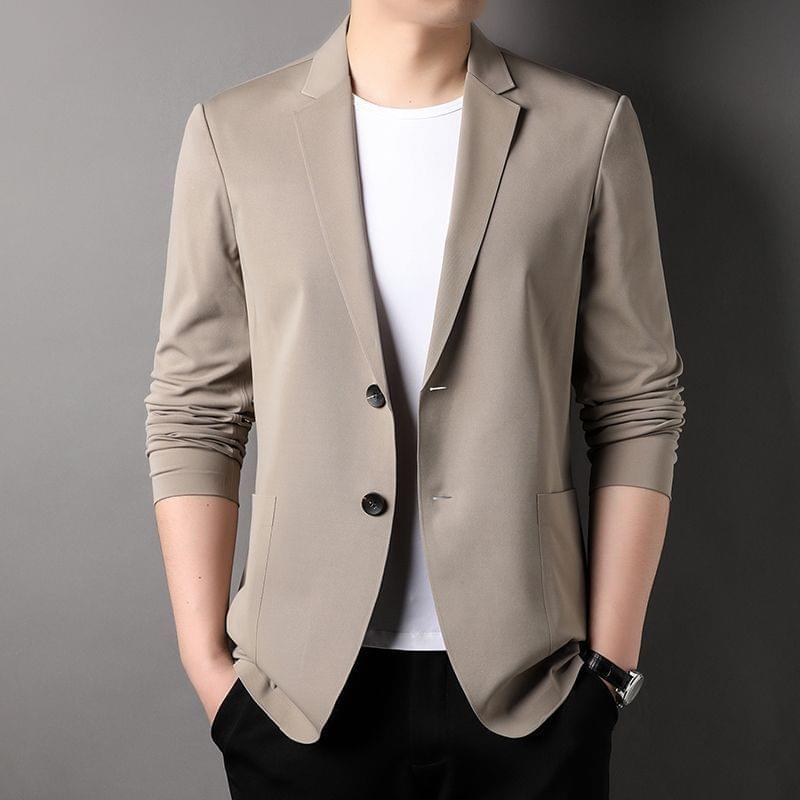 Blazer Casual Italian MAX™ em Seda Gelo / Elegância e Imponência Sem Largar Mão do Conforto!