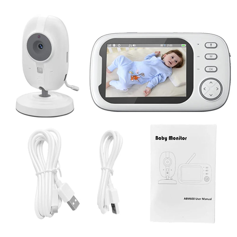 Cdycam-Wireless Video Baby Monitor, Nanny Câmera de Segurança, Visão Noturna, Monitoramento de Temperatura, 2-Way Audio, Novo, 3.5"