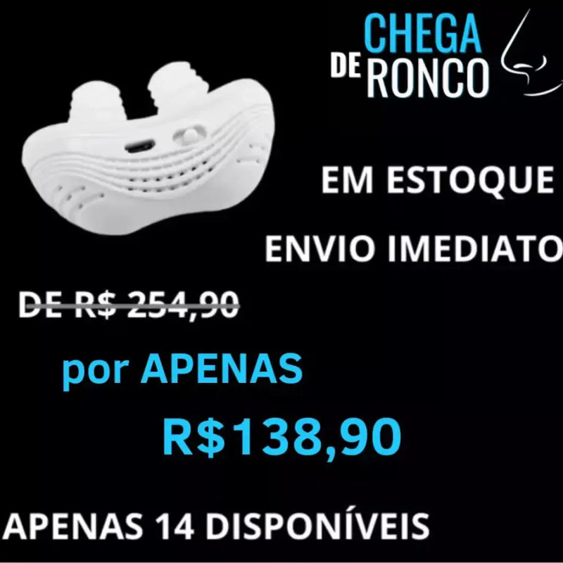 Chega de Ronco - Aparelho Mini CPAP