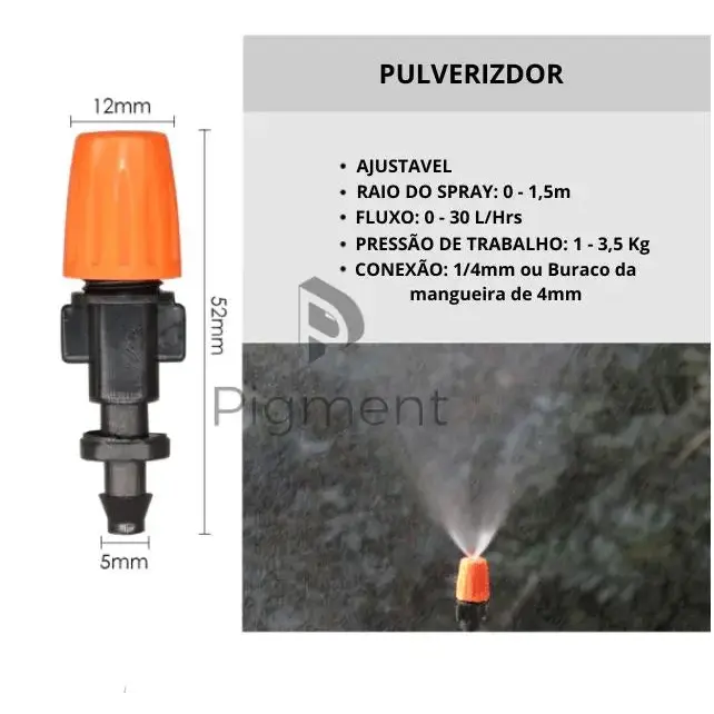 Kit Irrigação automatizada + Manual Instalação (Brinde)