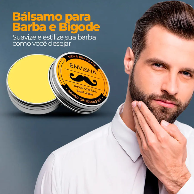 Kit para Barba 5 peças PROMOÇÃO DIA DOS PAIS