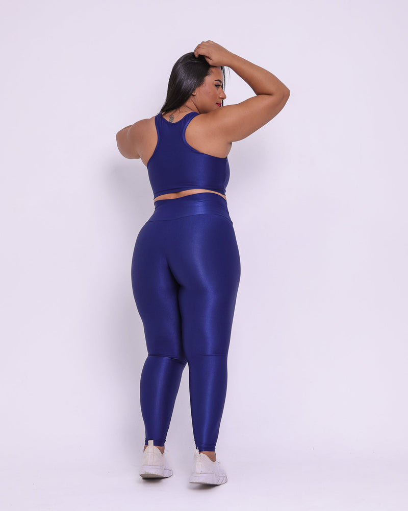 Conjunto Legging Curve Plus Size + Top Nadador (Todas cores)