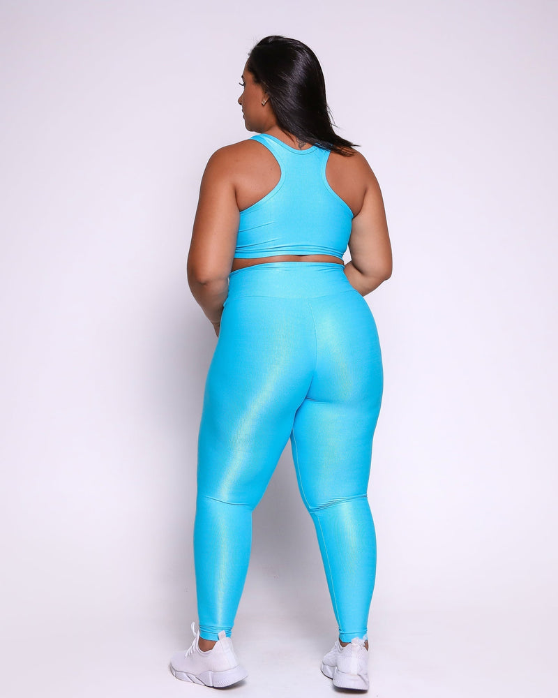 Conjunto Legging Curve Plus Size + Top Nadador (Todas cores)